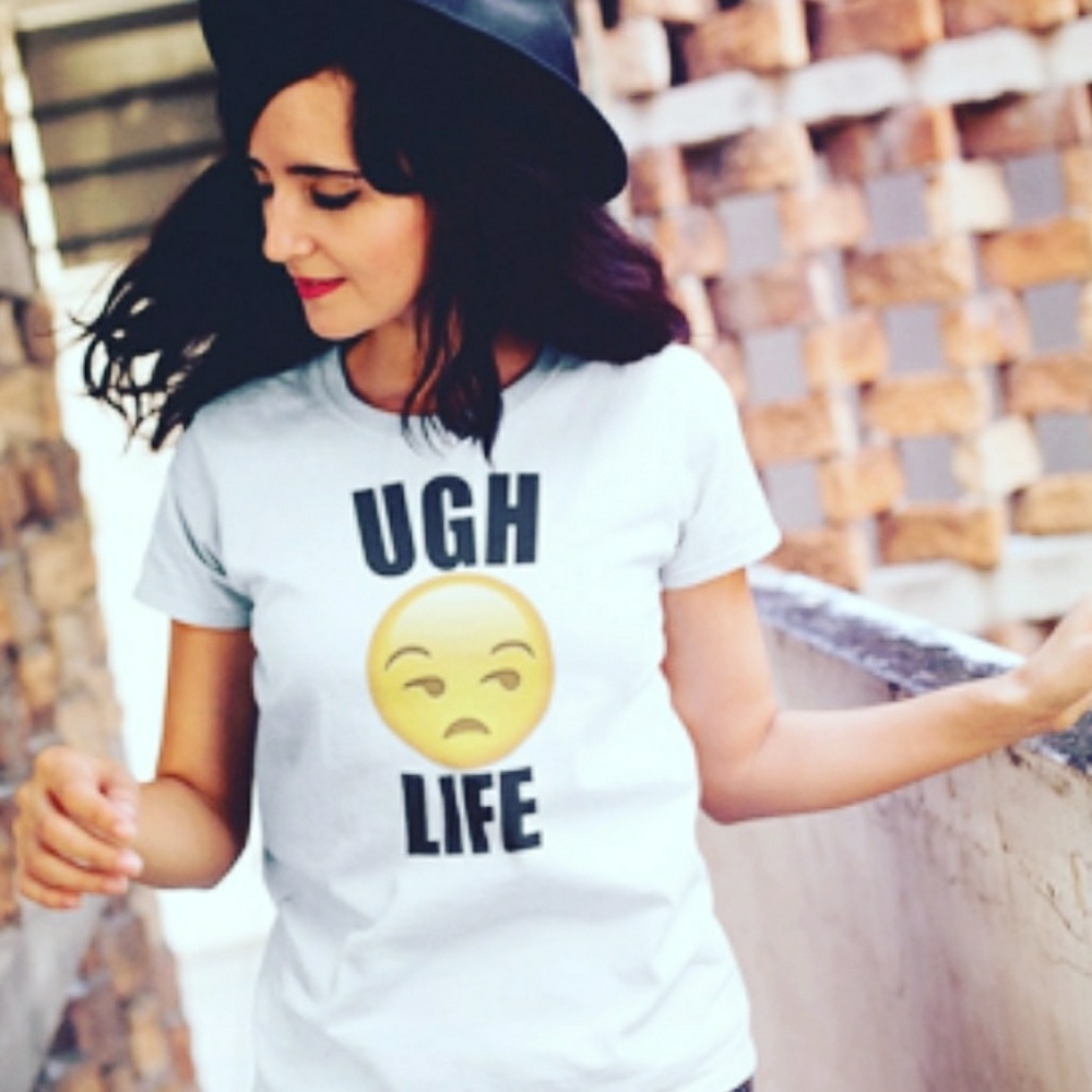 Ugh Life Emoji Funny Tshirt
